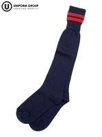 Socks - Navy/Red Stripe HBHS-hastings-boys'-high-school-THE U SHOP - Hastings