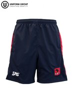 PE Shorts - Navy/Red Stripe-hastings-boys'-high-school-THE U SHOP - Hastings