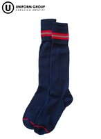Socks - Navy/Red Stripe-hastings-boys-high-school-THE U SHOP - Hastings